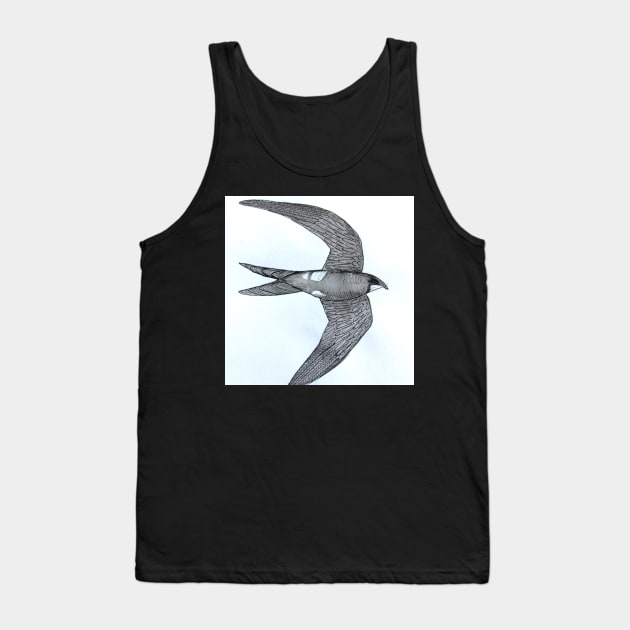 Swallow in ink Tank Top by MyCraftyNell